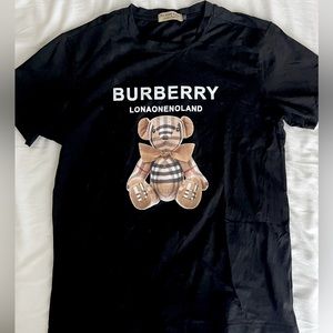 Burberry shirt, used but in really good condition, black, tan